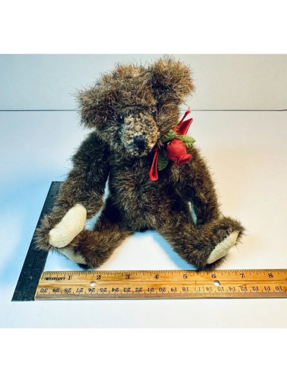 Mary Meyer Green Mountain Bears Plush Mansfield Jointed 1993 Teddy Bear 9”